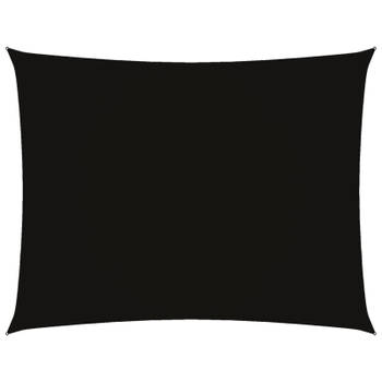 vidaXL Zonnescherm rechthoekig 3x4,5 m oxford stof zwart