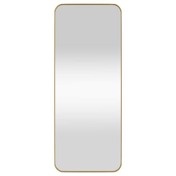vidaXL Spiegel wandgemonteerd 40x100 cm rechthoek goudkleurig
