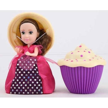 Boti Cupcake Surprise doll - Verander je cupcake in een heerlijk geurende prinsessen pop! Paars/Ecru stippen