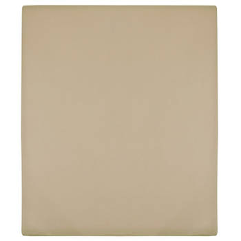 vidaXL Hoeslaken jersey 90x200 cm katoen taupe