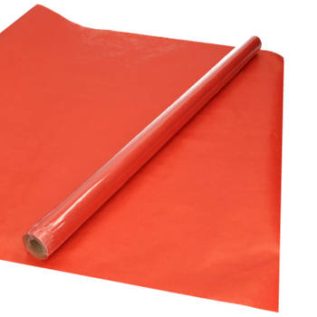 Inpakpapier/cadeaupapier - 1x rol - roodbruin - 70 x 200 cm - Cadeaupapier