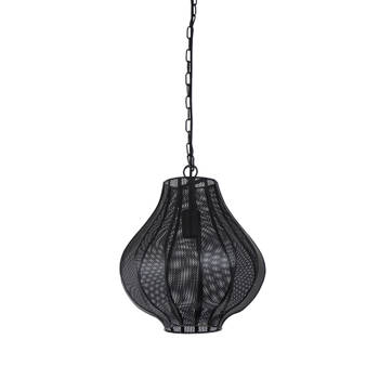 Light & Living - Hanglamp Micha - 30.5x30.5x36.5 - Zwart