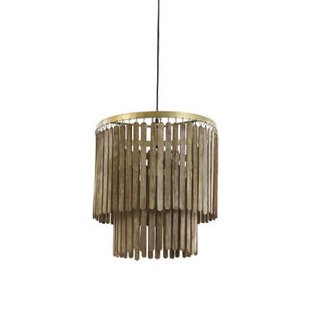 Light & Living - Hanglamp GULARO - Ø45x43cm - Bruin