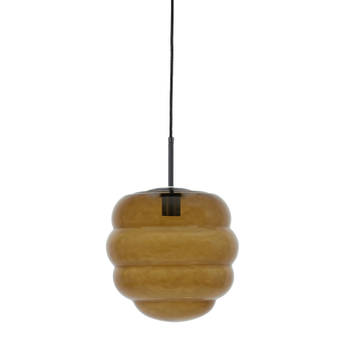 Light & Living - Hanglamp MISTY - Ø30x37cm - Bruin