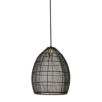 Light & Living - Hanglamp Meya - 30x30x37 - Zwart