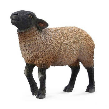 Collecta Boerderijdieren: Suffolk 10 cm Zwart/wit