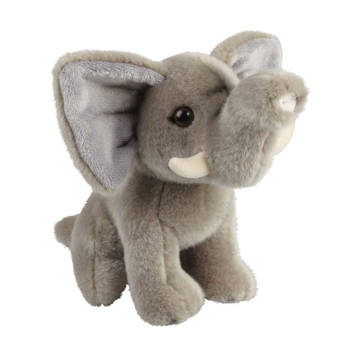 Pluche knuffel dieren Olifant 18 cm - Knuffeldier