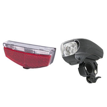 Benson Fiets achterlicht / voorlicht - fietsverlichting - 2x - LED universeel - Fietsverlichting