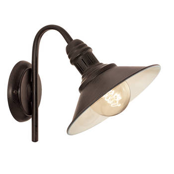 EGLO Stockbury - Wandlamp - 1 Lichts - Antiek Bruin, Beige