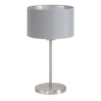 EGLO Maserlo Tafellamp - E27 - 42 cm - Grijs/Zilver