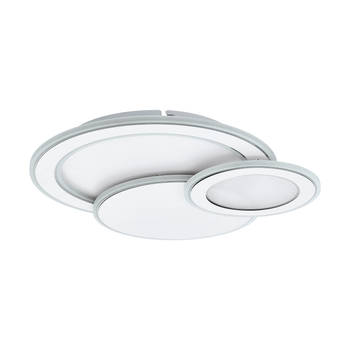 EGLO Mentalurgia Plafond- en Wandlamp - 49,5 cm - Wit/Chroom