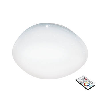 EGLO Sileras - LED plafondlamp - Ø60 cm - wit met kristal