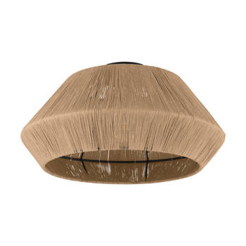 EGLO Alderney Plafondlamp - E27 - Ø 48 cm - Zwart/Bruin