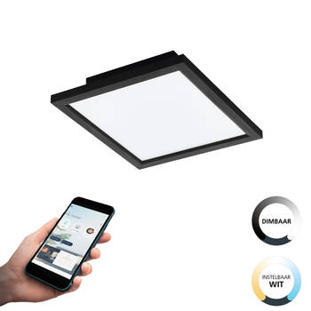 EGLO connect.z Salobrena-Z Smart Plafondlamp - 30 cm - Zwart - Dimbaar