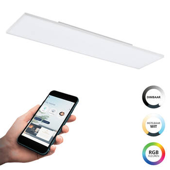 EGLO connect.z Turcona-Z Smart Plafondlamp - 120 cm - Wit - Instelbaar RGB & wit licht - Dimbaar - Zigbee