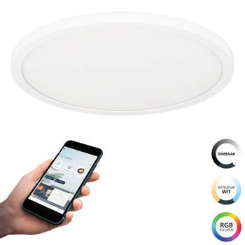 EGLO connect.z Rovito-Z Smart Plafondlamp - Ø 29,5 cm - Wit - RGB 