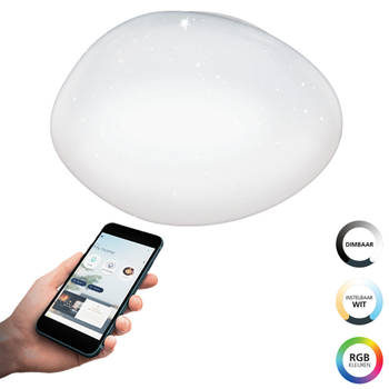 EGLO connect.z Sileras-Z Smart Plafondlamp - Ø 43 cm - Wit - RGB