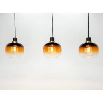 EGLO Oilella Hanglamp - E27 - 95 cm - Zwart/Geelkoper