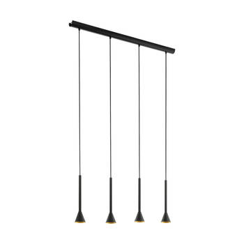 EGLO Cortaderas Hanglamp - GU10 - 113 cm - Zwart/Goud