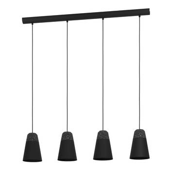 EGLO Canterras Hanglamp - E27 - 97,5 cm - Zwart/Grijs/Wit