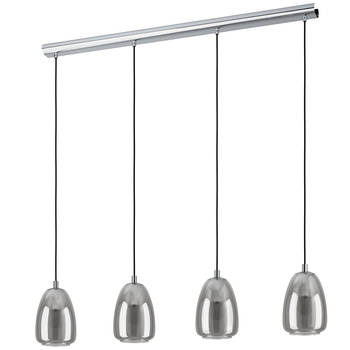 EGLO Alobrase Hanglamp - 4 lichts - E27 - Chroom