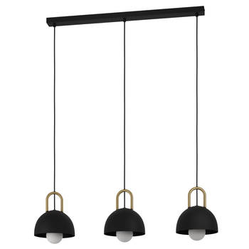 EGLO Calmanera Hanglamp - E27 - 90 cm - Zwart/Geelkoper