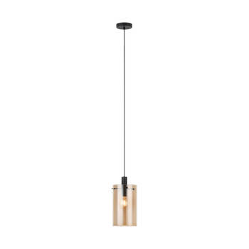 EGLO Polverara Hanglamp - 1 lichts - Ø18 cm - E27 - Zwart