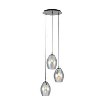 EGLO Estanys Hanglamp - E27 - Ø45 cm - Grijs/Zwart