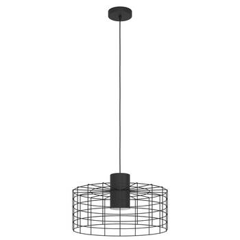 EGLO Milligan Hanglamp - E27 - industrieel - Ø 48 cm - Zwart/Wit