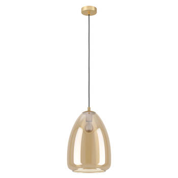 EGLO Alobrase Hanglamp - E27 - Ø 30 cm - Geelkoper/Amber