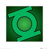 Kunstdruk DC Comics Green Lantern Symbol 40x40cm