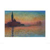 Kunstdruk Monet - Sunset in Venice 60x80cm