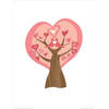 Kunstdruk Valentina Ramos - Tree of Love 30x40cm