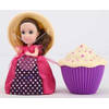 Boti Cupcake Surprise doll - Verander je cupcake in een heerlijk geurende prinsessen pop! Paars/Ecru stippen
