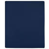 vidaXL Hoeslaken jersey 140x200 cm katoen marineblauw
