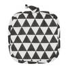 Krumble Pannenlap Driehoek patroon - Katoen - Zwart met wit
