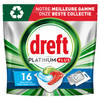 Dreft Platinum Plus All In One Vaatwastabletten, Fresh Herbal Breeze