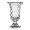 Bloemenvaas - Tulp model - Diamonds transparant glas - 15 x 24 cm - Vazen