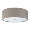 EGLO Pasteri - Plafondlamp - 3 Lichts - ø475 mm. - Nikkel-Mat - Taupe