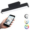 EGLO connect.z Simolaris-Z Smart Plafondlamp - 47 cm - Zwart/Wit - Instelbaar RGB & wit licht - Dimbaar - Zigbee