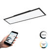 EGLO connect.z Salobrena-Z Smart Plafondlamp - 120 cm - Zwart/Wit - Instelbaar wit licht - Dimbaar - Zigbee