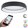 EGLO connect.z Marghera-Z Smart Plafondlamp - Ø 60 cm - Zwart - RGB