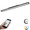 EGLO connect.z Salobrena-Z Smart Plafondlamp - 120cm - Zwart - Dimbaar