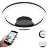 EGLO connect.z Parrapos-Z Smart Plafondlamp - 34 cm - Zwart/Wit