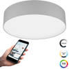 EGLO connect.z Romao-Z Smart Plafondlamp - Ø 57 cm - Wit/Grijs - RGB