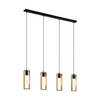 EGLO Littleton Hanglamp - E27 - 116 cm - Zwart/Bruin