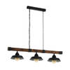 EGLO Oldbury Hanglamp - 3-Lichts - E27 zwart/bruin