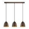 EGLO Safi Hanglamp - E27 - 70 cm - Bruin/Goud