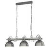 EGLO Lubenham 1 Hanglamp - 3 lichts - E27 - Staal - Grijs, wit