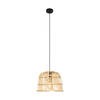 EGLO Glyneath Hanglamp - E27 - Ø 37,5 cm - Zwart/Hout